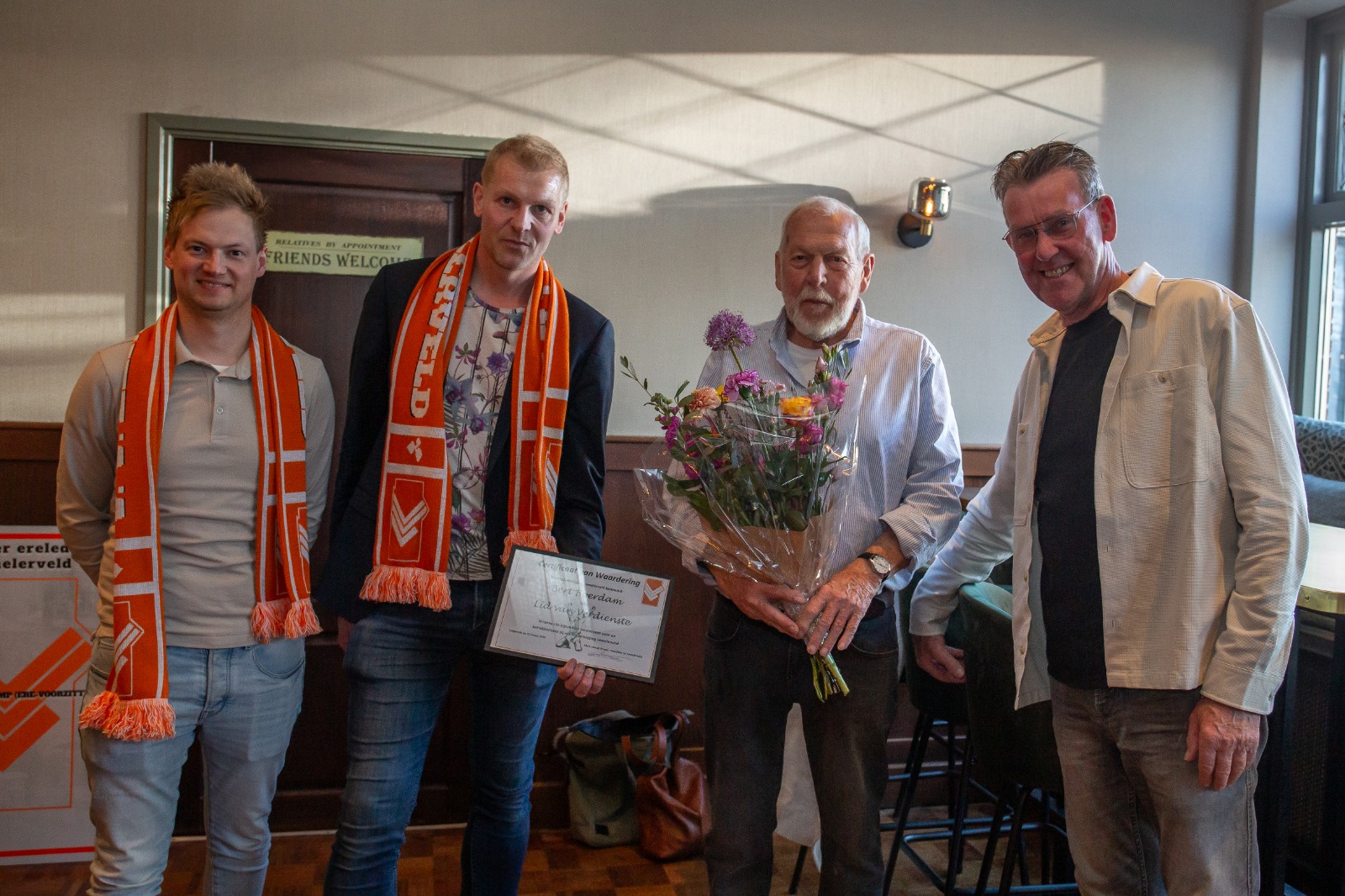 Bert Boerdam benoemd tot lid van verdienste vv Lemelerveld