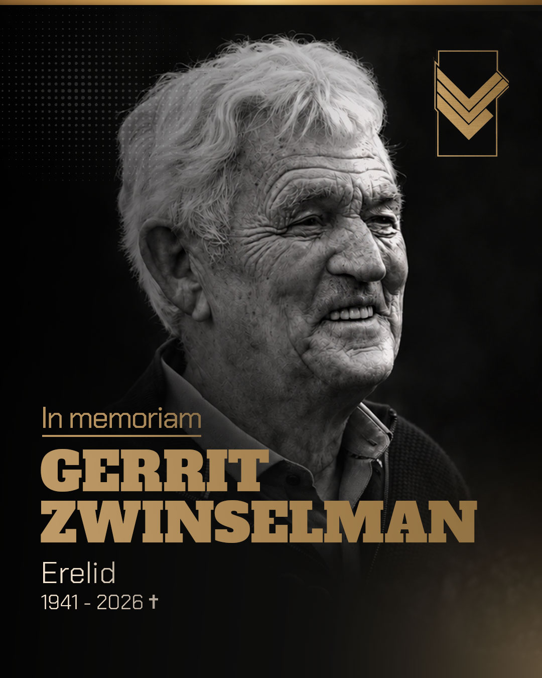 In memoriam - Erelid Gerrit Zwinselman