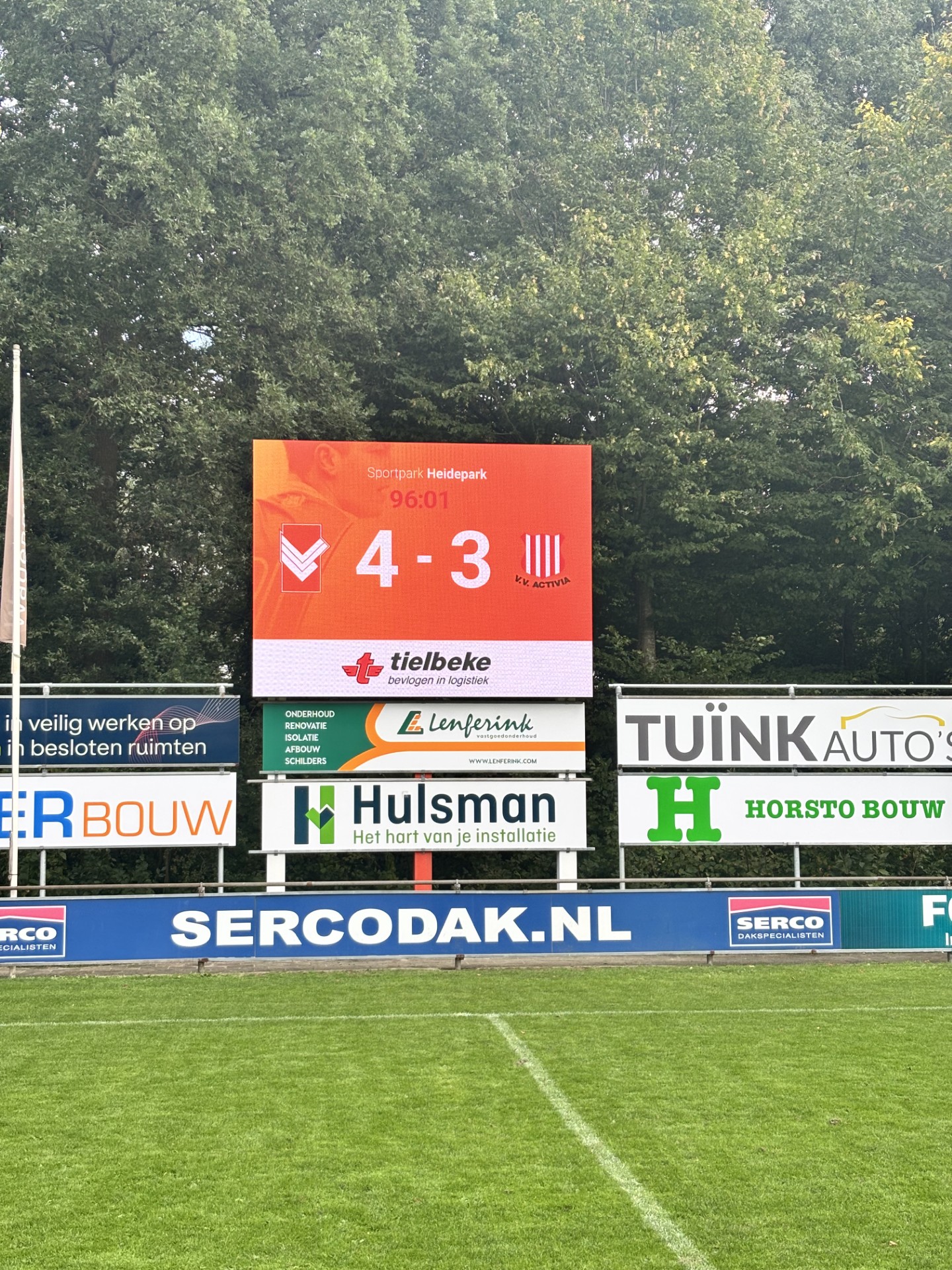Krappe overwining op Activia, Vrouwen 1 winnen ook!