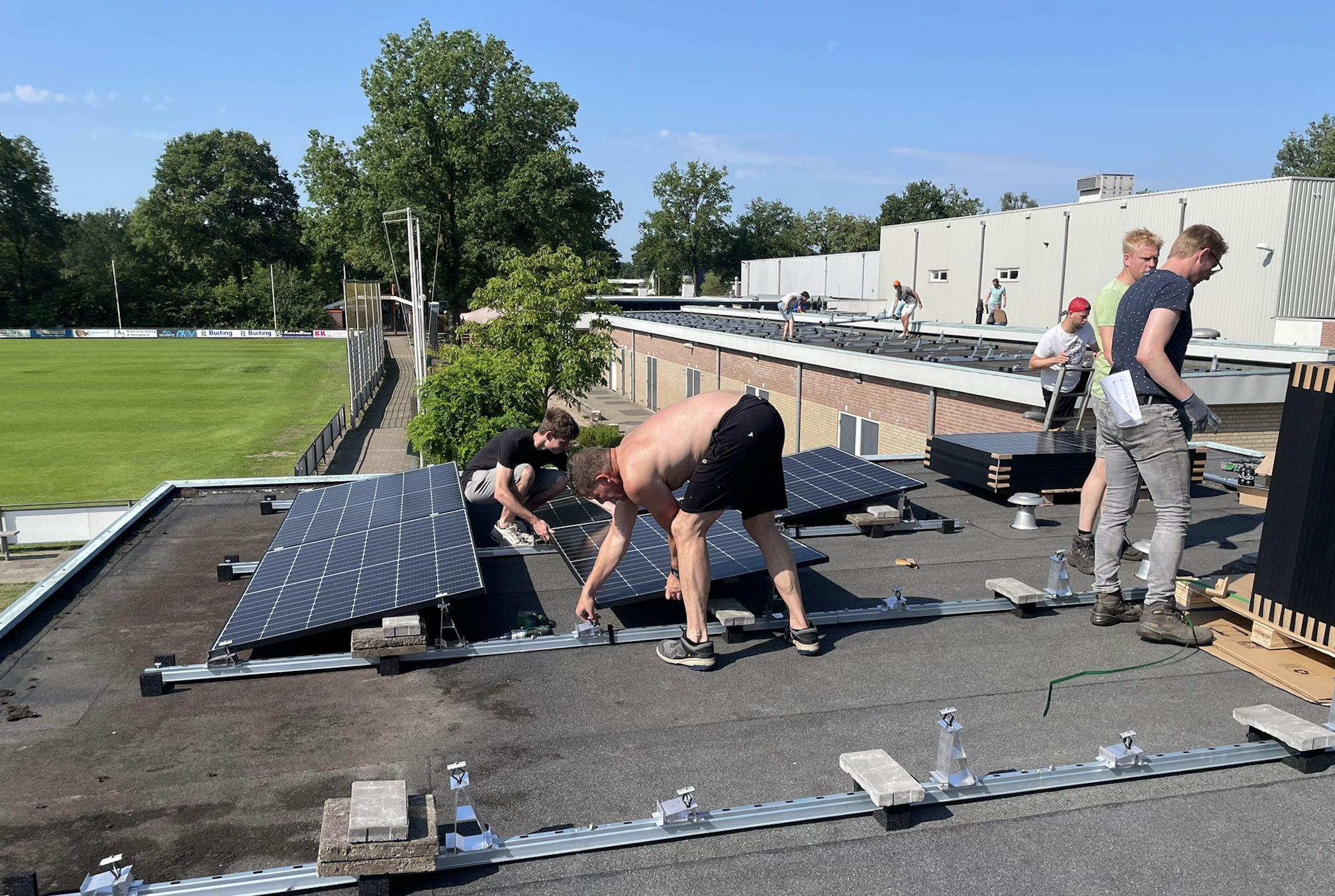 Verduurzaming door aanleg zonnepanelen