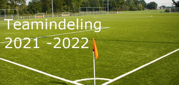 Teamindeling 2021 - 2022